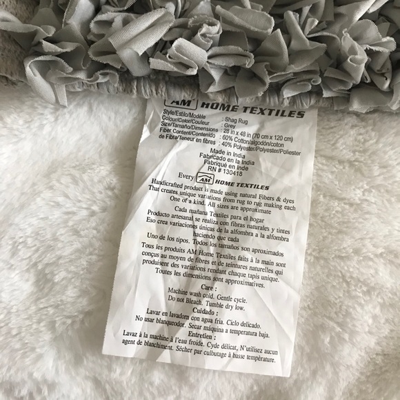 Grey Shag Rug - Picture 2 of 3